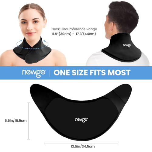 NEWGO Neck Ice Pack Wrap Gel, Ice Packs for Neck Reusable, Hot and Cold Compress, Relief of Pain, Swelling, Office Pressure and Surgery Recovery