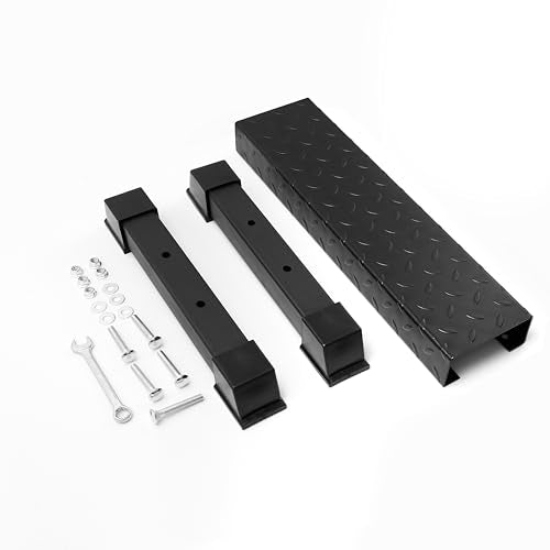 Steel Calf Raise Block, Heavy-Duty Stretch Platform, Leg Workout Equipment - color: BLACK-high