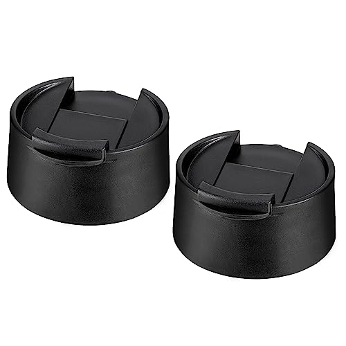 Flip Lid Replacement for Hydro Flask 12 16 18 20 32 40 64 oz Wide Mouth - color: Black 2Pack