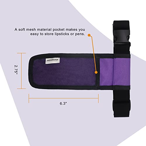 Massage Oil Holster, Adjustable and Durable Massage Holster, Bag only, Bottle not Included - color: purple