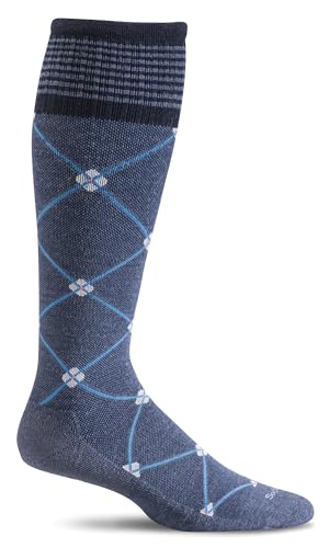 Sockwell Women's Elevation Firm Graduated Compression Socks - color: Denim, size: Small-Medium