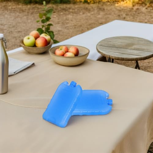 6Pcs Portable Air Conditioner Ice Packs, Reusable Blue Freezer Ice Cubes for Cooling Fan Holder Compact Packs for Outdoor Camping Party and Indoor Use