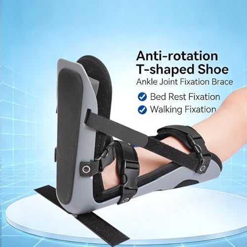 Laway Plantar Fasciitis Adjustable Leg Support Brace with Adjustable Support Bracket Fits Right or Left Foot for Soreness Relief, Foot Pain and Stretching(Medium) - size: Medium