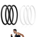 Lyreh 6pcs Patellar Tendon Support Straps (Black, White) - color: Black+White