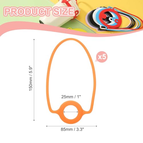 PATIKIL Silicone Water Bottle Lanyard, Reusable Tumbler Strap Water Bottle Handle Holder with Strap for Beverage Carry Traveling Take Out - color: Orange