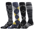 Dr. Motion 4 Pairs Compression Socks for Men, Knee High - color: Mcomp-sl8