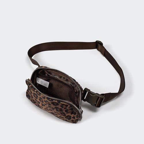 Pander Crossbody Belt Bag for Women and Men, Travel and Everyday Use - color: Leopard Multi
