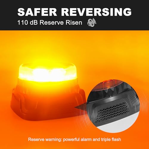 Agrieyes W223S w/Reverse Alarm Amber LED Beacon Lights, Emergency Strobe - size: Screw1