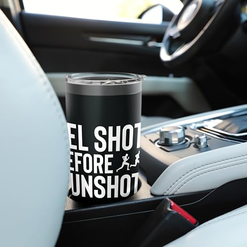 Gel Shots Before Gunshots Half Marathon 13.1 Runner Stainless Steel Insulated Tumbler