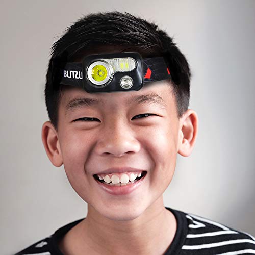 LED Headlamp, Rechargeable Super Bright Headlight Flashlight, Kids & Adults - color: Black