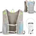 Azarxis Running Water Bottles Flask BPA Free Leakproof Hydration Vest Packs Waist Belt Replacement for Triathlon Marathon Hiking Cycling Climbing Runner - color: #2 Grey (7L) + 1.5L White Water Bladder