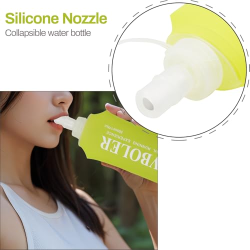 Soft Flask Running Bottles Collapsible Water Bottle Foldable for Traveling Running Vest Collapse Hydration TPU 250ml 500ml for Runner (500ml/-1pcs) - color: 500ml-1pcs