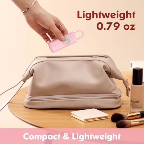 Rechargeable Personal Alarms for Women, Keychain Siren Alarm with Flashlight, Back to School College Essentials for Daughter, College Students, Teen Girls, Elders, Kids, Travel Essentials, Rose Gold - color: Rose Gold