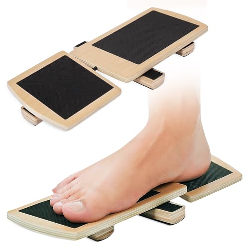 Ankle Strengthening & Stability Adjustable Balance Board, Recovery for Sprains & Plantar Fasciitis Relief, Single Leg Balance Board, Posture Corrector, Foot Stretch, Training & Leg Stability