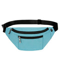 Fanny Pack for Men & Women, Fashion Waterproof Waist Packs with Adjustable Belt, Casual Bag Bum Bags for Travel Sports Running. - color: B-Mint Green