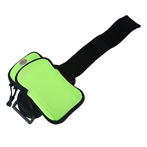 Phone Armband for Running, Outdoor Sport Running Jogging Exercise Gym Arm Wrist Pouch Armband Phone Cases Bag (Green) - color: Green