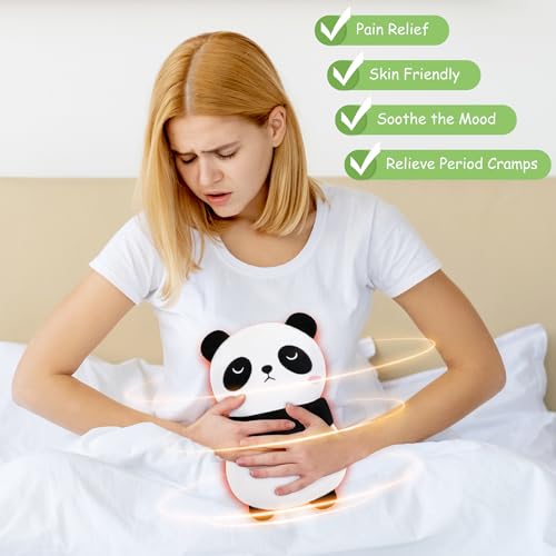 Panda Microwavable Heating Pad for Period Pain Relief Panda Heating Pad - style: White Panda