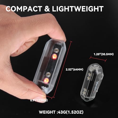 Venzio Battery-Free Magnetic Safety Light, Satefy Running Light with Belt
