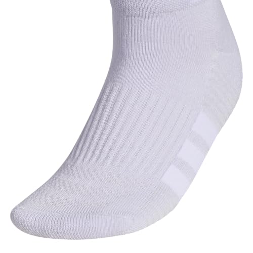adidas Women's Cushioned Socks 3 Pairs - color: Frozen Purple/Clear Onix Grey/Solar Purple/4.0/Low Cut, size: Medium, style: Low Cut
