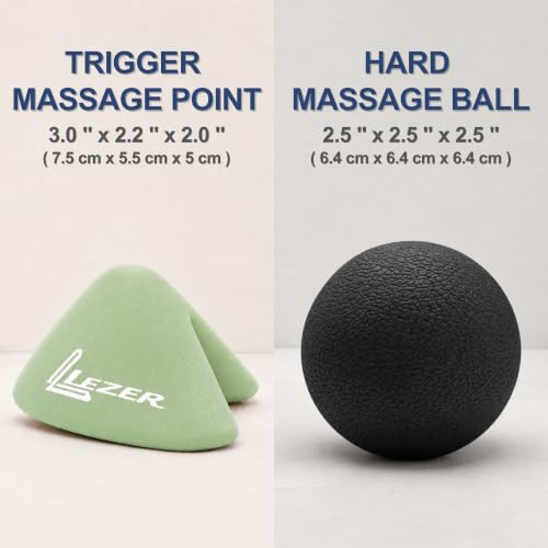 Trigger Massage Point, 3-Angle Deep Tissue Massager, Green & Firm Ball set - style: 09 - Trigger Green + Hard Ball