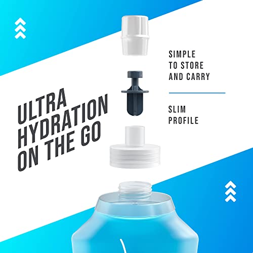 Flexible Running Bottle - Two Pack: 8.5oz, Foldable, BPA/PVC Free, Perfect for Hydration Pack, Running Vest - Ideal for Jogging, Hiking & Travel - size: 8.5oz-Two Pack