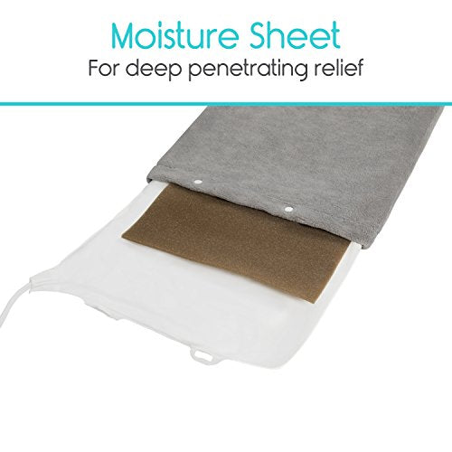 Vive Moist Heating Pad - Electric Heated Warming Hot Wrap for Heat Therapy - size: 12x24 Inch (Pack of 1)