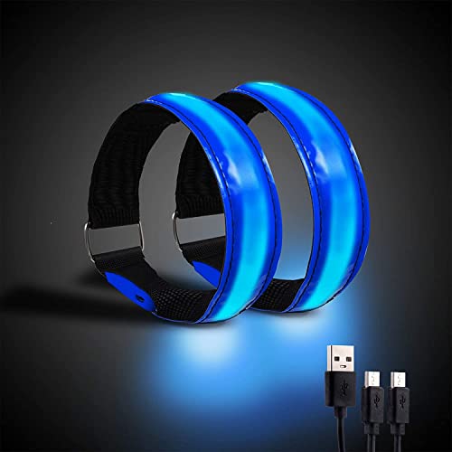 Night - time Outdoor Gear, Including an LED Reflective Vest and a Set of LED Reflective Wristbands (2pack), with Universal USB Charging, Suitable for Walking, Running and Cycling.