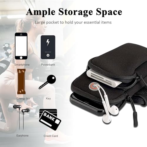 Phone Holder for Running Armband Cell Phone Purse Crossbody for Women Men Kids,iPhone 17 16 16e 15 14 13 12 11 Pro Max Xs Xr X Plus Mini Air Galaxy Ultra S26 S25 S24 S23 S22 Note Bag Arm Band - color: 5-Grey with Crossbody Strap&Hook