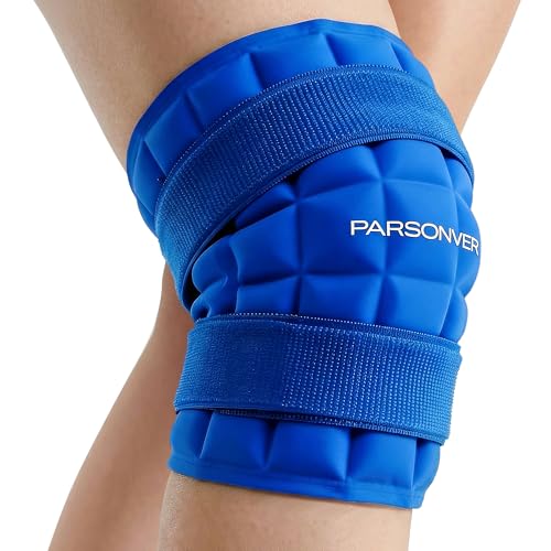 Knee Ice Pack Wrap for Pain Relief, 120-Min Long-Lasting & No Condensation