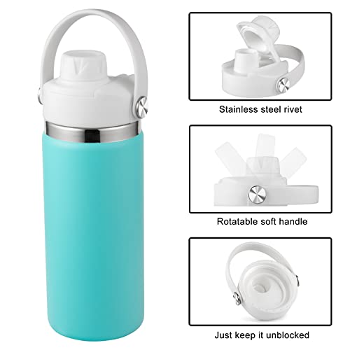 Lid for Hydro Flask 32 40 oz Wide Mouth, Replacement Lids Compatible with Hydro Flask Wide Mouth Water Bottle, Top Spout Lid with Handle, Wide Mouth Lid Chug Cap Accessories - color: White - 1 Pack
