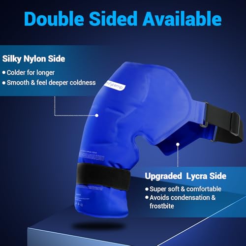 Comfytemp Shoulder Ice Pack Wrap Rotator Cuff Therapy (Large/X-Large) - color: Dark Blue