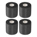 PATIKIL Foam Pre Wrap Athletic Tape 2.75 Inch x 30 Yards, 4 Rolls non-Adhesive Prewrap Headbands for Hair Soccer Sport Wrists Elbows Knees Ankles, Black - color: Black