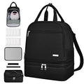 Derbiedersinn Breast Pump Bag, Compatible with Spectra Pumps, Insulated Carrying Case with Cooler for Milk Storage, Travel, Work, Daycare， Black - color: Black