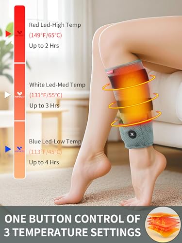 Portable Cordless Leg Heating Pad with Battery