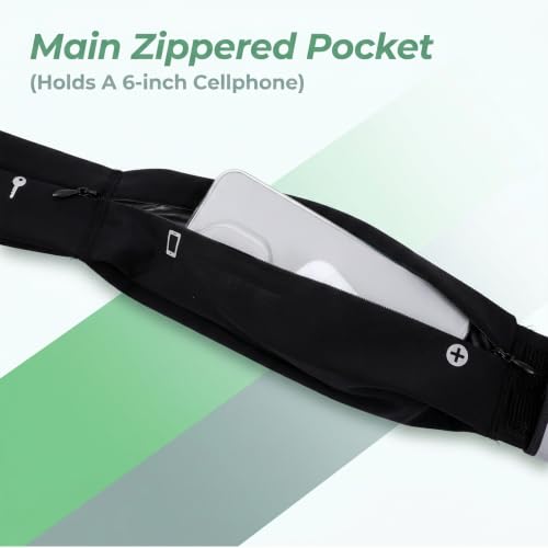 Running Fanny Pack, Running Belt for Phone Water Resistant Nylon