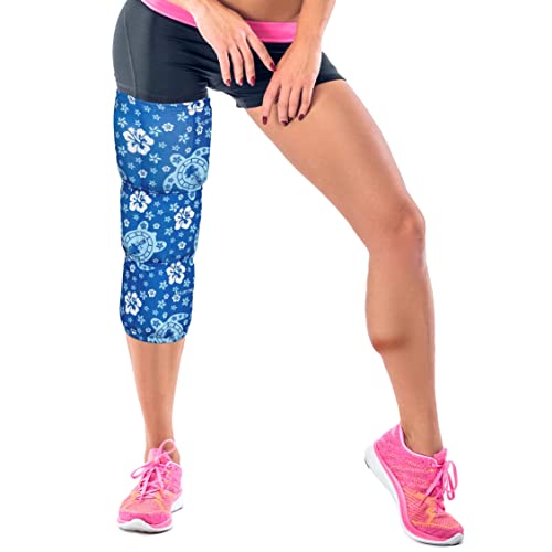HurtSkurt® Premium Ice Therapy Sleeve – Turtle Bay Large – Stretch-Fit Wearable Cold Compression Wrap for Knee, Leg, Elbow & Ankle Recovery, Durable, Machine Washable, Stays Cold Longer - color: Turtle Bay, size: Large