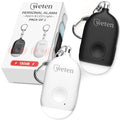 Personal Alarm Keychain for Women Self Defense, 130dB Loud Siren, 2 Pack - color: F - Black&White