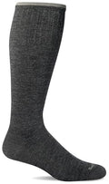 Sockwell Men's Circulator Moderate Graduated Compression Sock - color: Charcoal Solid, size: Medium-Large
