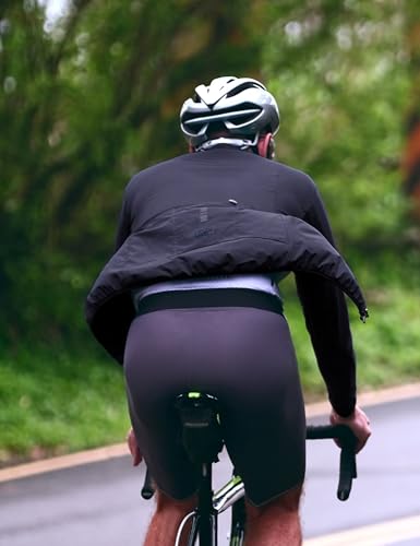 LAMEDA Cycling Jacket for Men Women, Windproof Lightweight Packable Cycling Windbreaker Bicycle Clothing Jacket - color: Bk Jacket-plus, size: XX-Large
