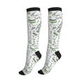 Compression Socks Knee High Circulation Support Socks For Women Men Athletic Running Hiking Cycling - color: Golf
