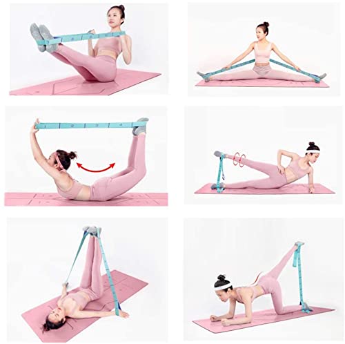 Stretch Straps, Yoga Elastic Stretching Strap with Adjustable 11 Loops