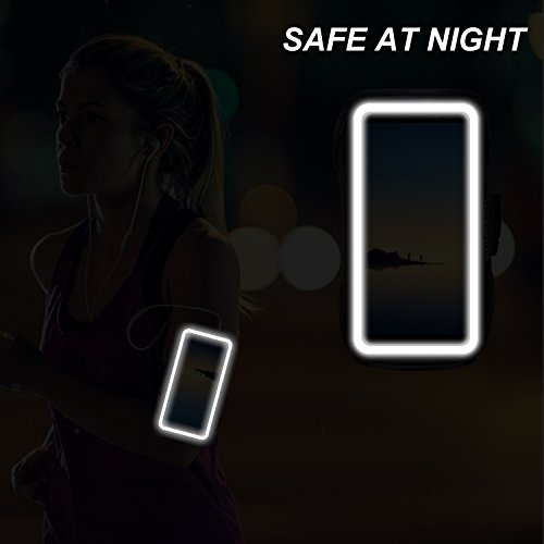 Armband for Galaxy Note 20/10+/9/8,Sweatproof Running Exercise Bag with Fingerprint Touch/Key Holder and Card Slot for Galaxy Note 20/10+/9/8(Black)