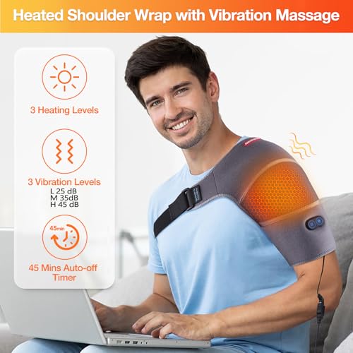 Shoulder Heating Pad Massager for Rotator Cuff Frozen Shoulder