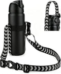 EasyAcc Water Bottle Holder Strap Sling, for Owala FreeSip 24 32 40 oz, Hydro Flask, Cirkul, Yeti, Stanley Flip, Universal Water Bottles, with Carabiner, for Walking Curise Travel (Bottle Excluded) - color: Stripe Color