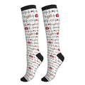 Compression Socks Knee High Support Socks Women Circulation Stockings for Athletic Running Cycling Flying - color: Medical