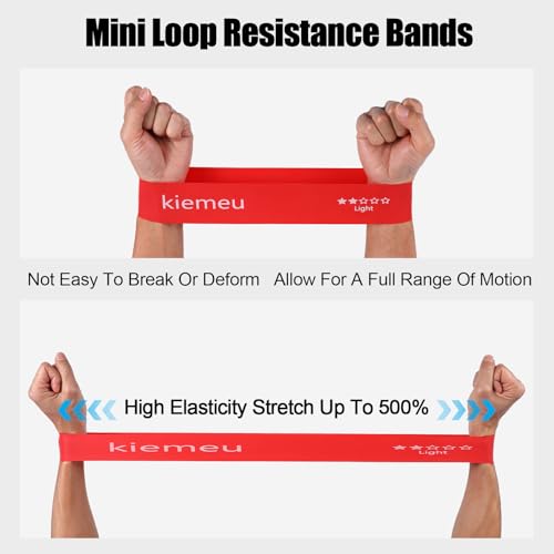 Latex Mini Loop Resistance Bands for Working Out Legs, 6 cm Wide Version