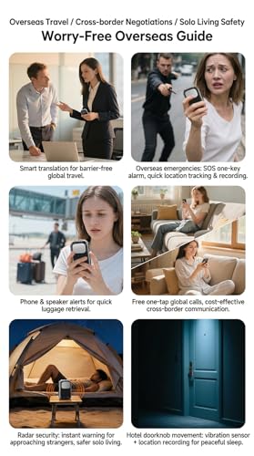Multifunctional Smart Personal Safety Alarm Mini Bluetooth Speaker - color: Gray