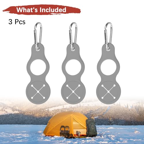 Water Bottle Hanging Buckle Clip [PCS] - Water Cup Holder with Towel Hook for Bike Portable Secure Bottle Holder - color: Grey