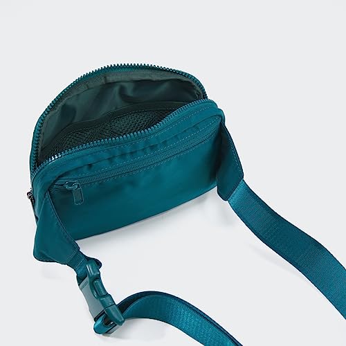 Pander Belt Bag Large 2L, Nylon Fanny Pack Purse for Women and Men with Adjustable Strap - color: Teal Blue
