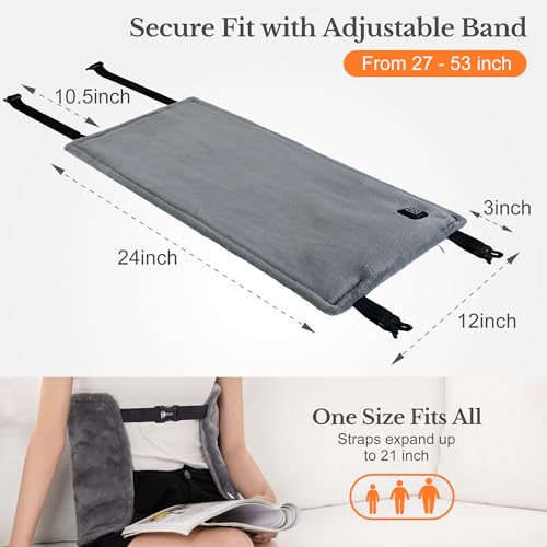 Cordless Heating Pad for Back, Rechargeable Electric Heat Wrap